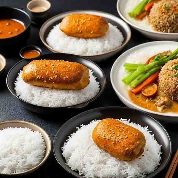 Куриные трубочки с начинкой и рисом